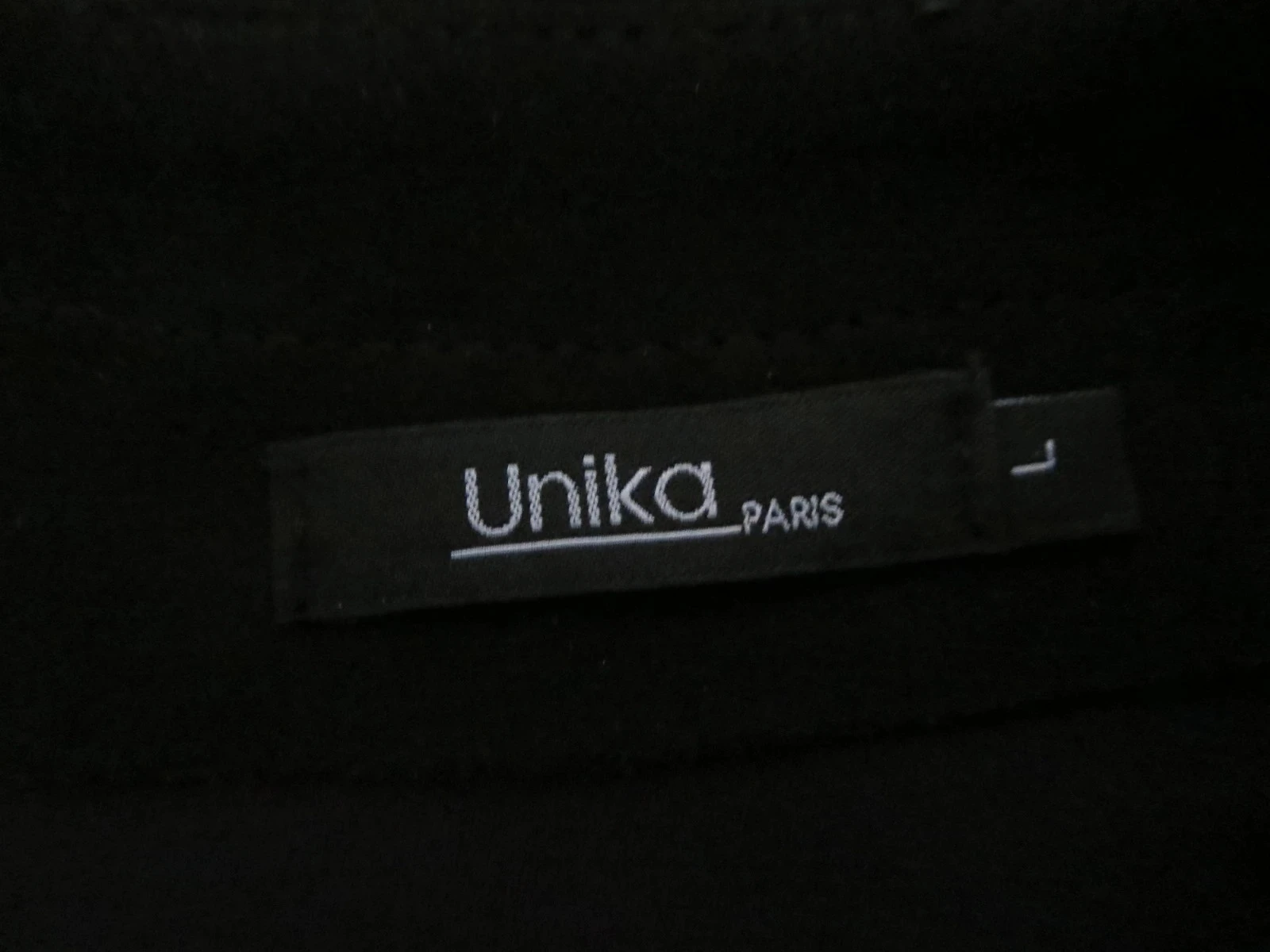 Robe noire élégante Unika Paris – Taille L 40 – photo 3